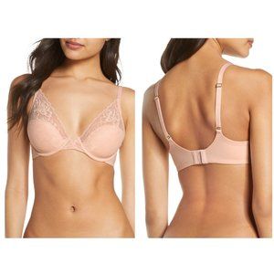 NWOT NATORI Avail Full Figure Convertible Underwire Contour Bra in Beige (32D)